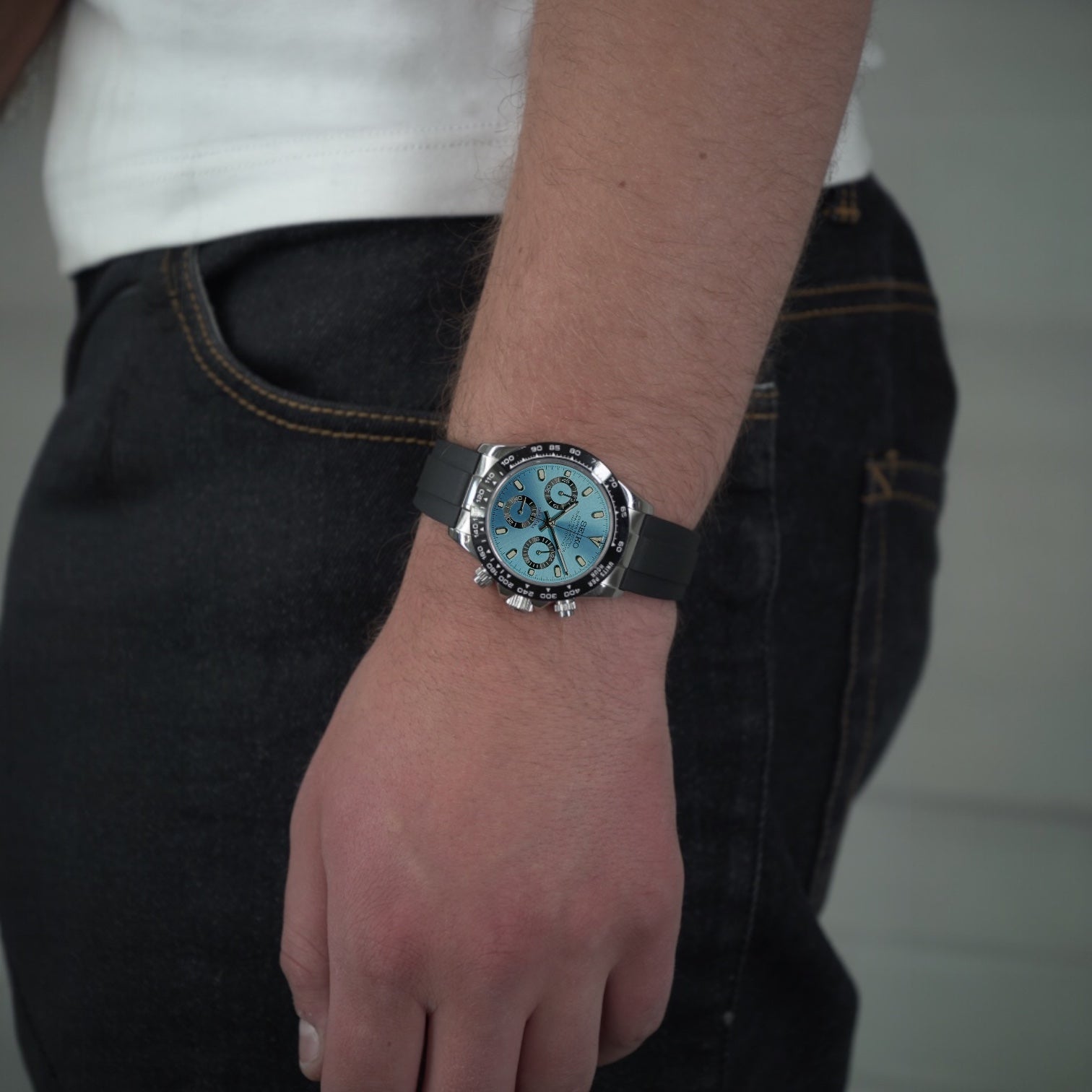 Seitona Isblå Gummi