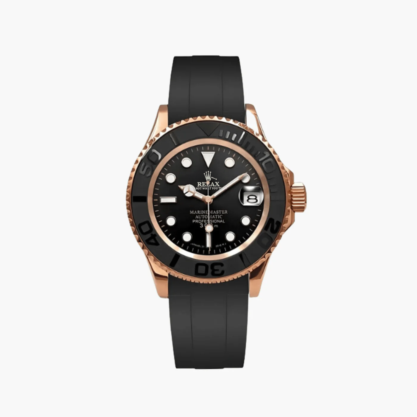 RELAX SEIKOMARINERïž±ROSEGOLD RUBBER