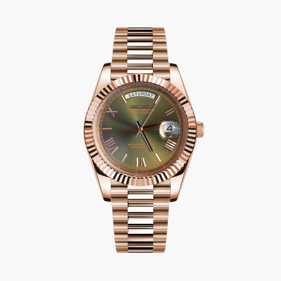 Seikodate Olivgrönïž±RosĂ©guld