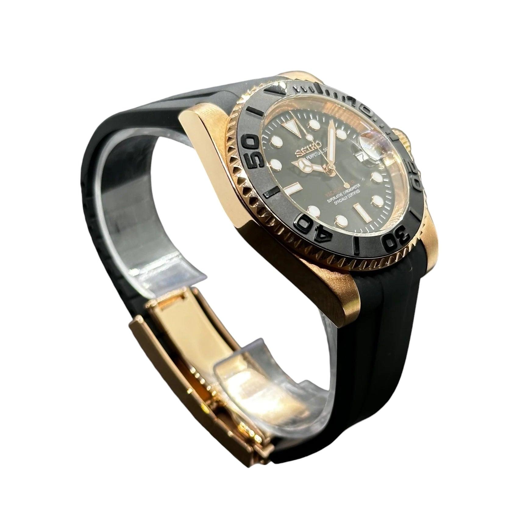 Seikomariner guld gummi