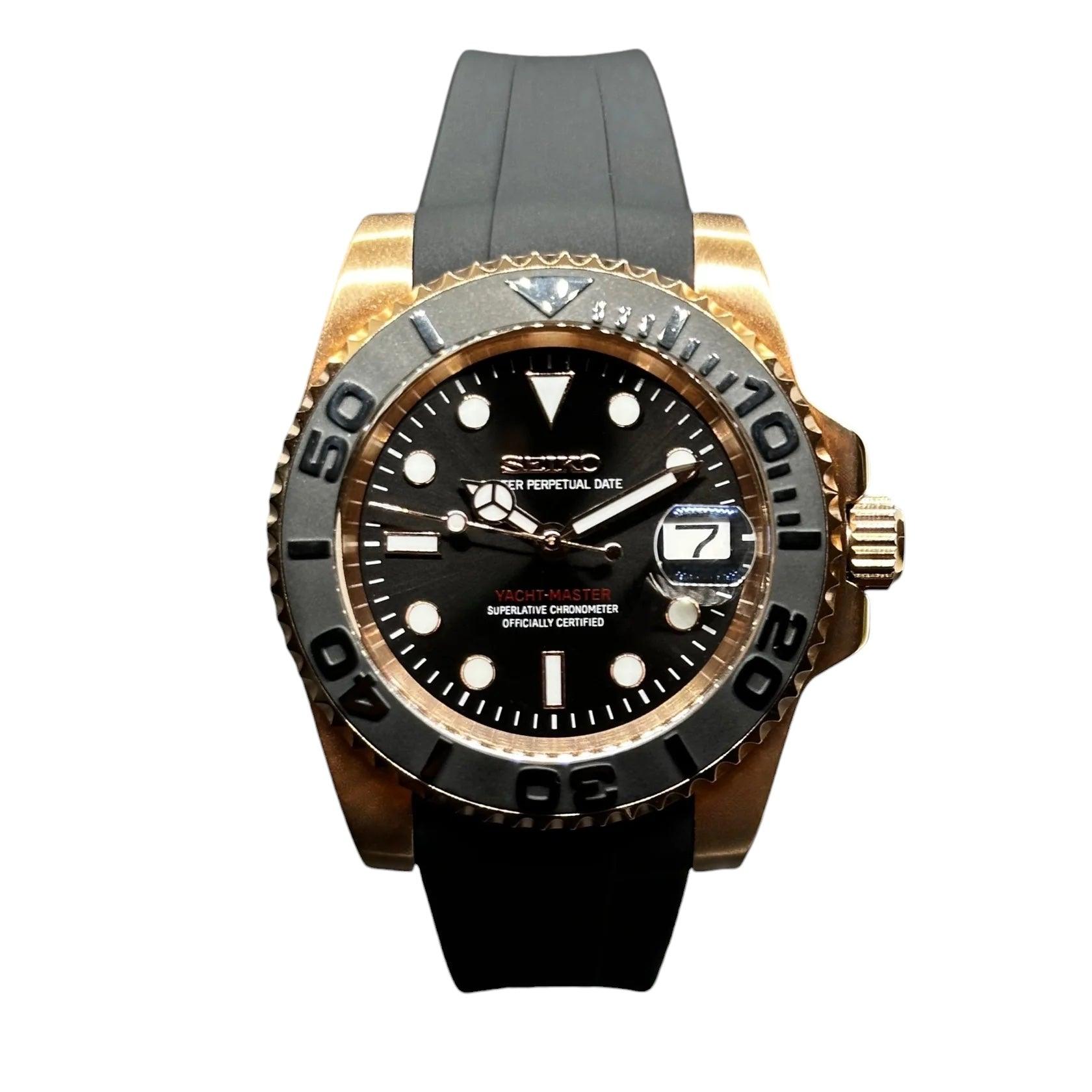 Seikomariner guld gummi 